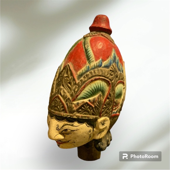 Fabulous, Antique, Hand-Made Puppet Head - Picture 3 of 9